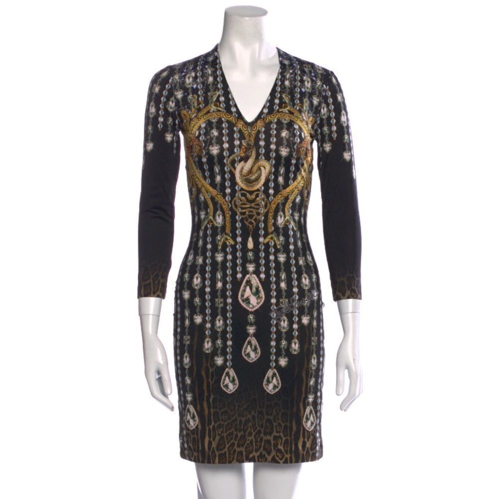 Just Cavalli jewels printed mini dress, size 38(XS)